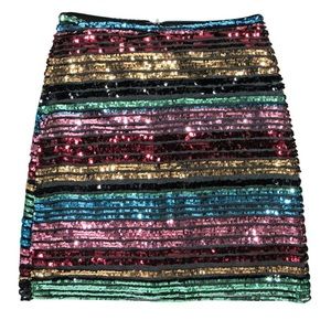 Party Ready Anthropologie Sequin Skirt